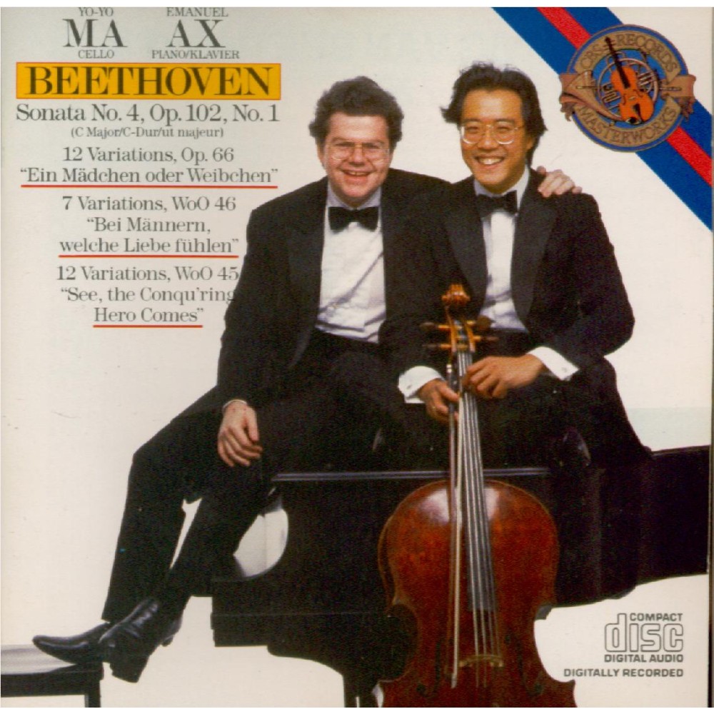 BEETHOVEN - Ma - Sonate pour violoncelle et piano n°4 op.102 n°1